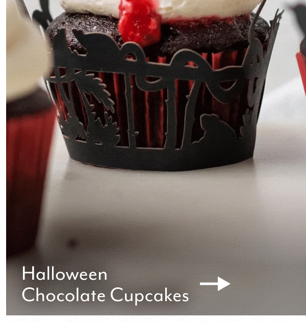 Halloween Chocolate Cupcakes