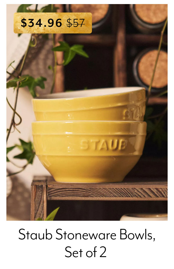 Staub Stoneware Bowls, Set of 2
