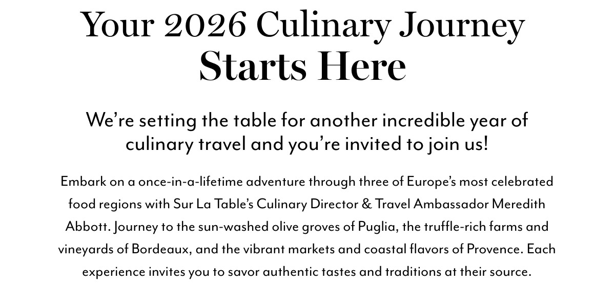 CULINARY JOURNEYS