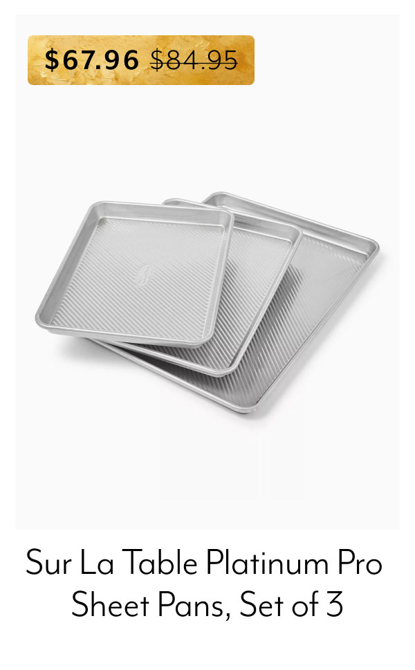 Sur La Table Platinum Pro Sheet Pans, Set of 3