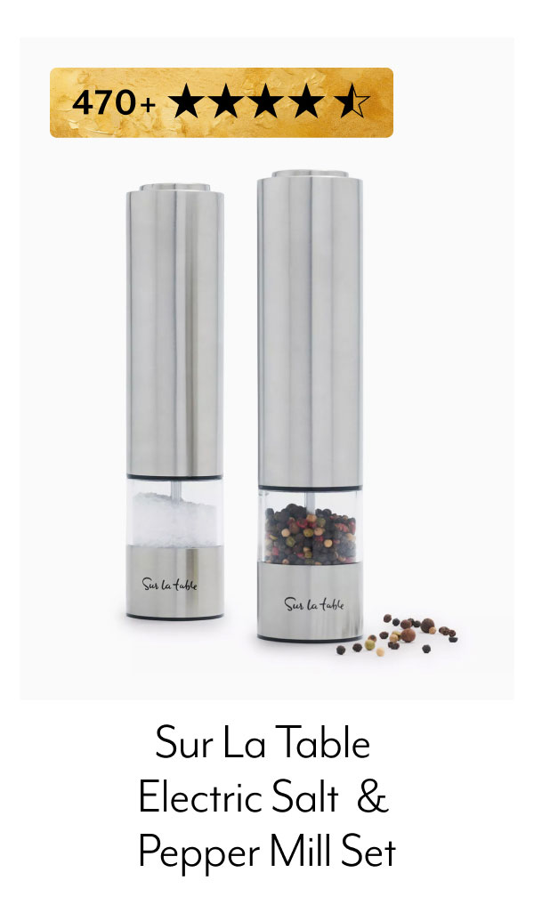 Sur La Table Electric Salt & Pepper Mill Set