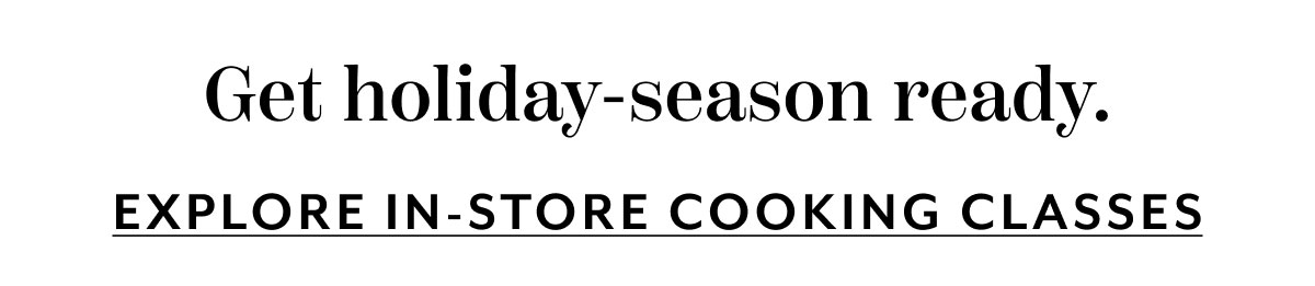 In Store Cooking Class