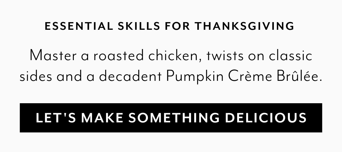 Essential Skills for Thanksgiving