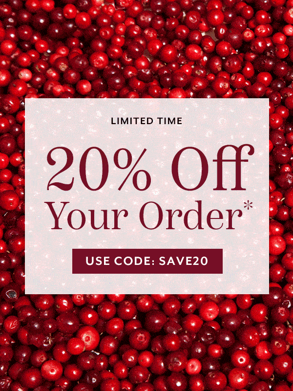 20 percent off purchase