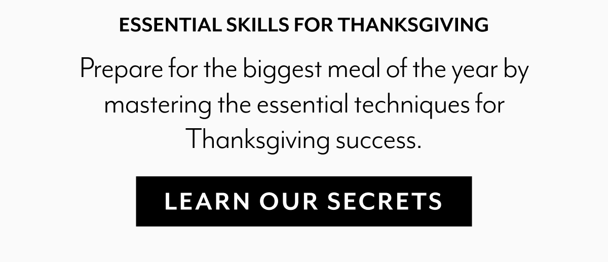 Essential Skills for Thanksgiving