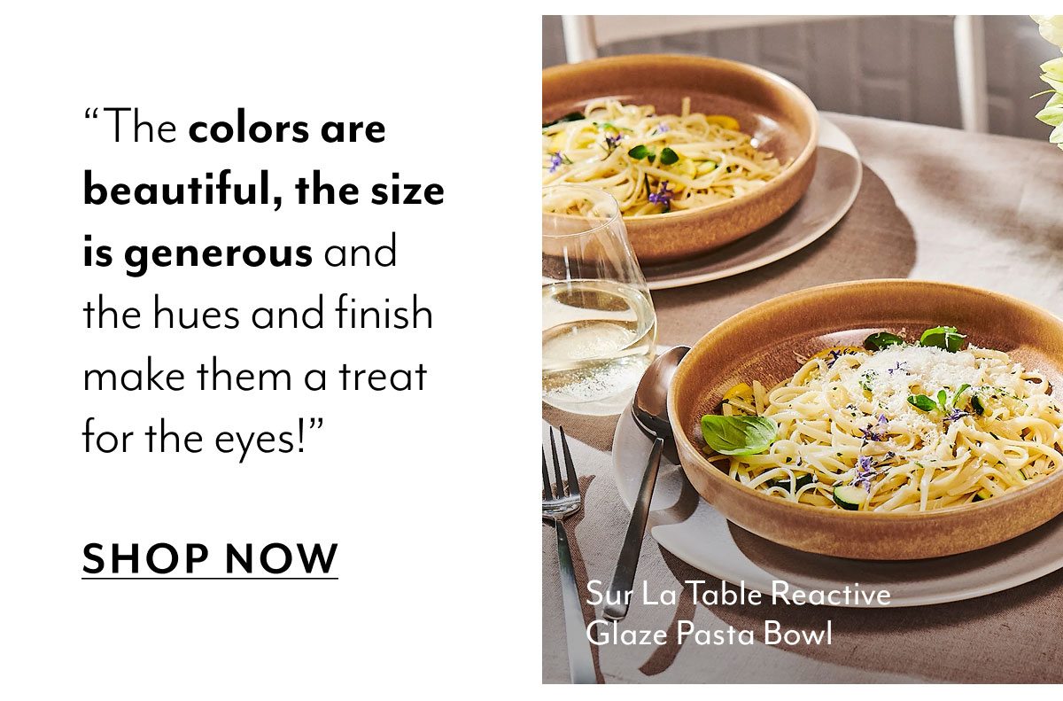 Sur La Table Reactive Glaze Pasta Bowl