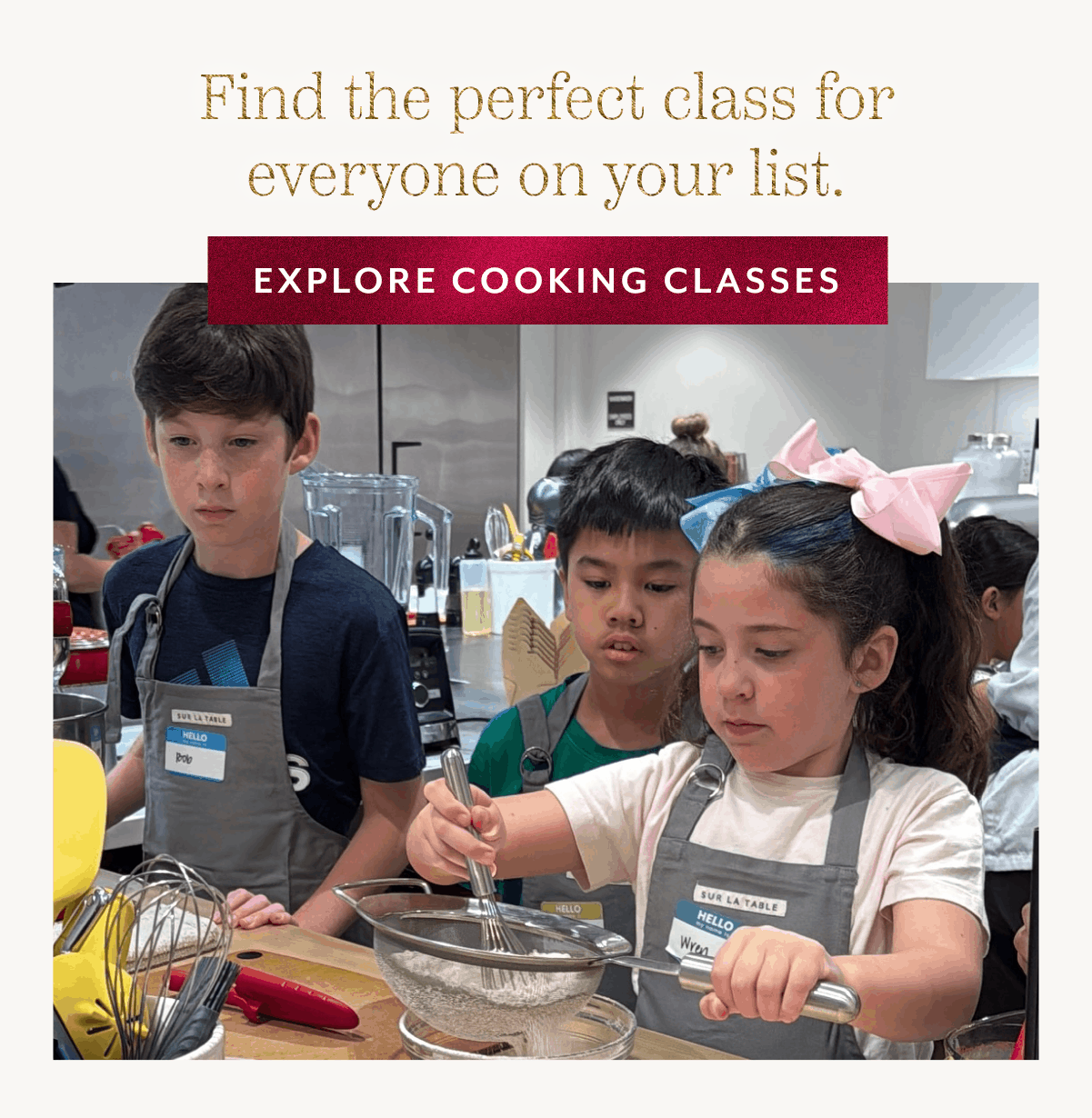 In Store Classes