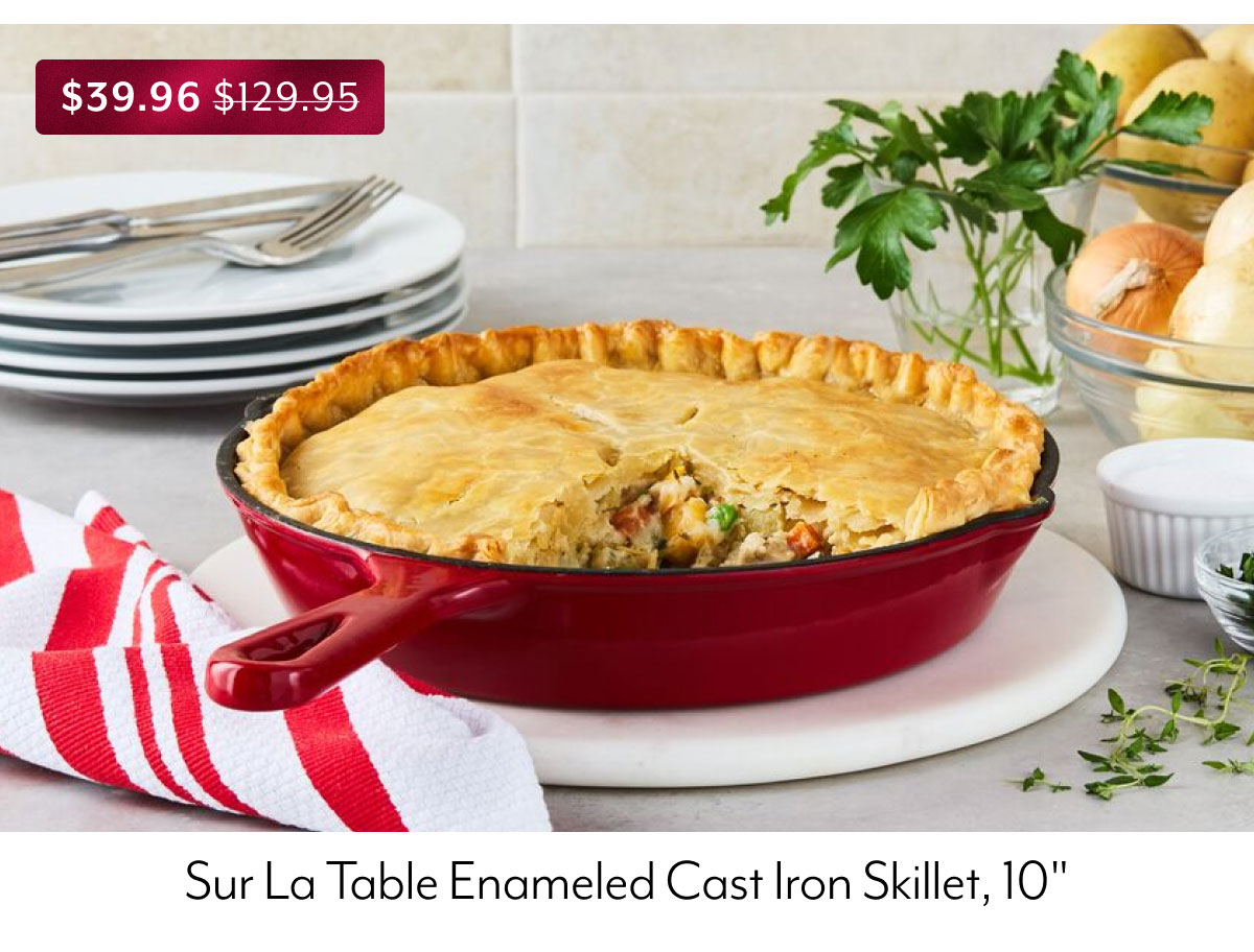 Sur La Table Enameled Cast Iron Skillet, 10 Inch