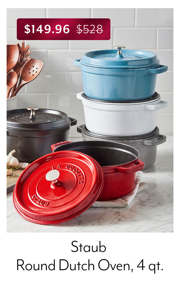 Staub Round Dutch Oven, 4 qt.