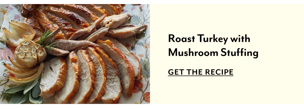 Roast Turkey with Mushroom Stuffing
