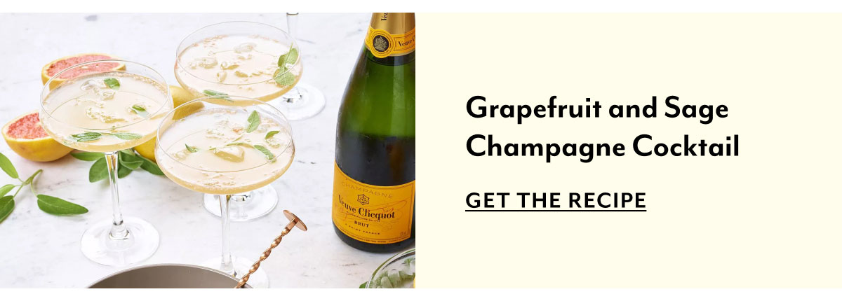 Grapefruit and Sage Champagne Cocktail