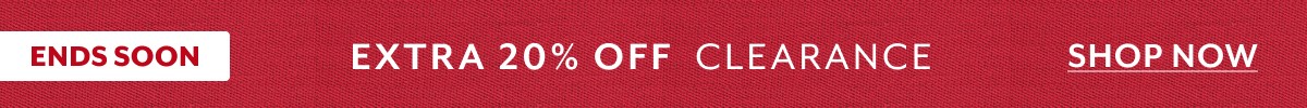 Extra 20% off Clearance