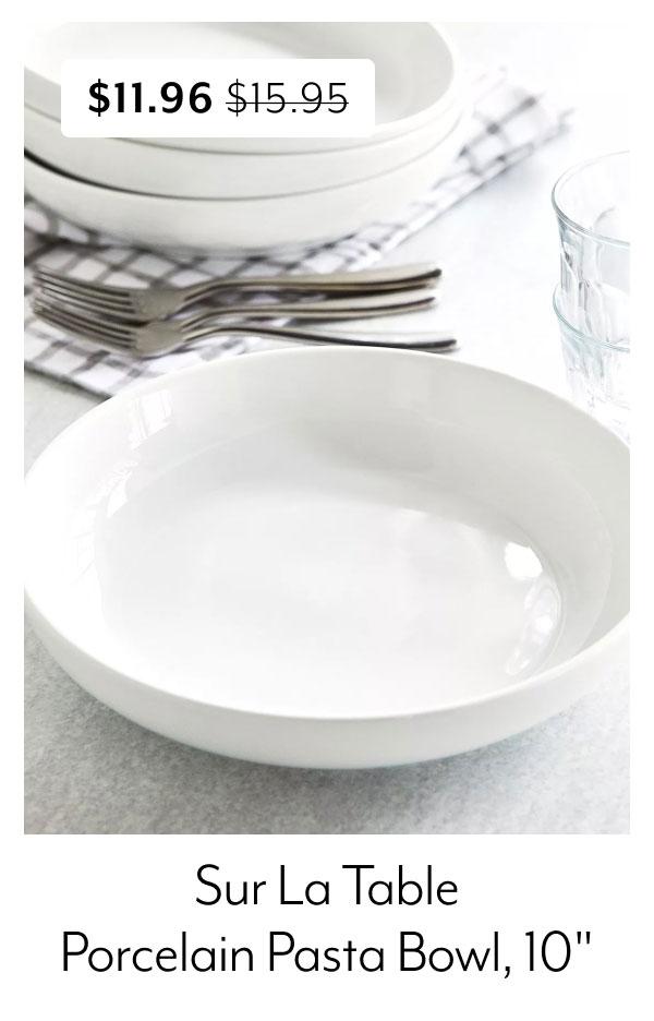 Sur La Table Porcelain Pasta Bowl, 10 Inch