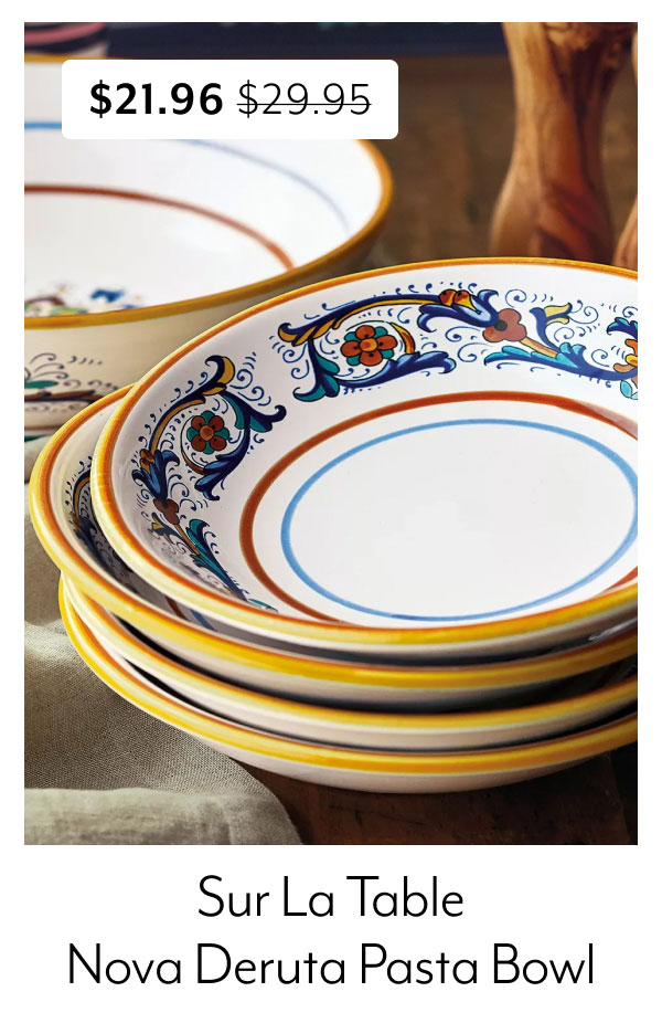 Sur La Table Nova Deruta Pasta Bowl