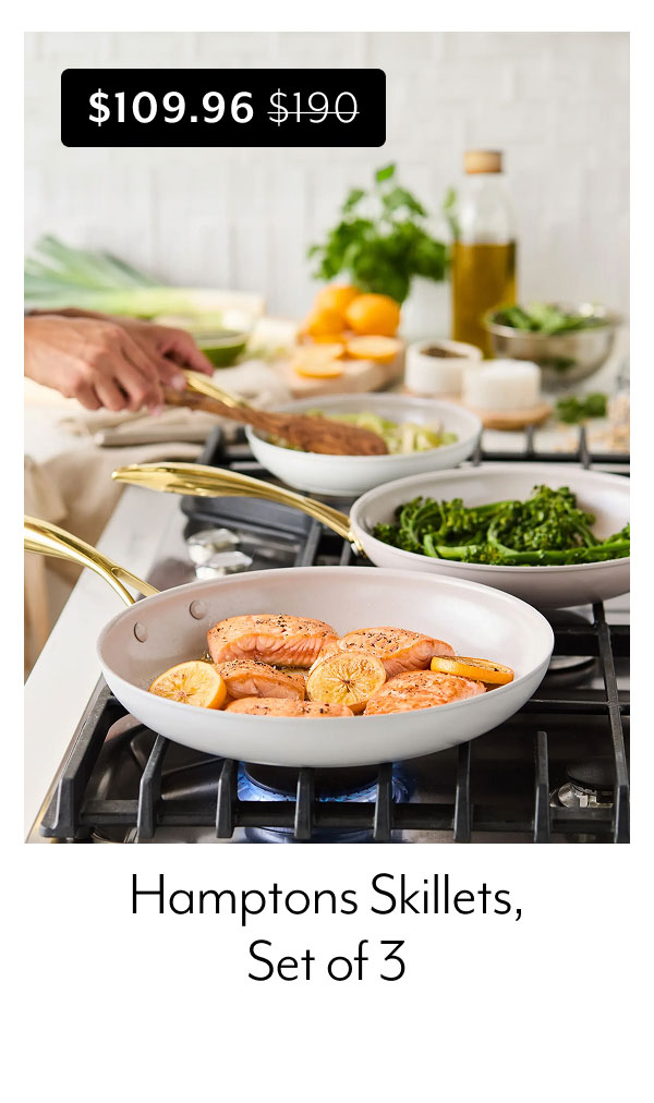 GreenPan Hamptons Skillets, Set of 3
