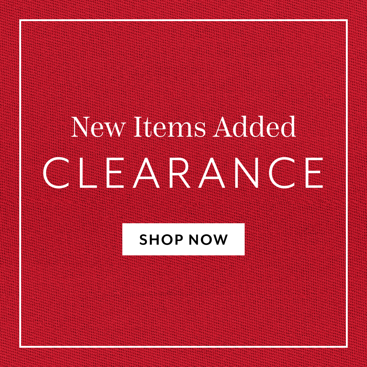 Extra 20% Off Clearance