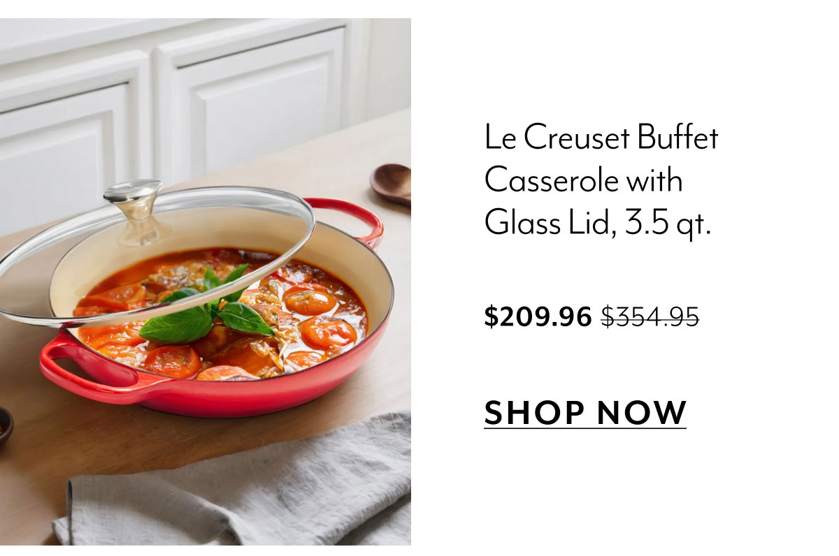Le Creuset Buffet Casserole with Glass Lid, 3.5 qt.