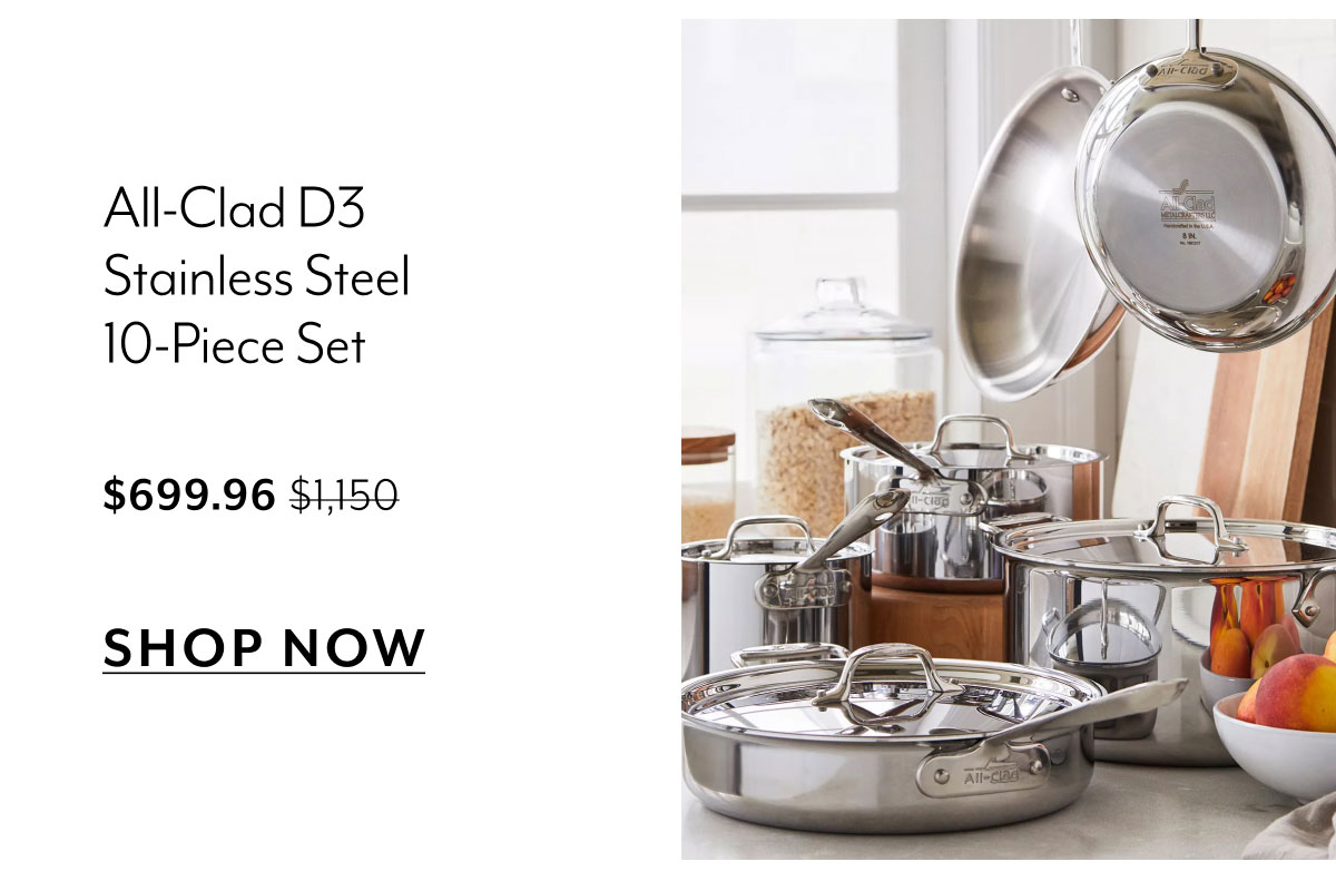 All-Clad D3 Stainless Steel 10-Piece Set