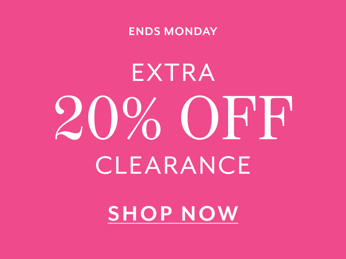 Extra 20% Off Clearance