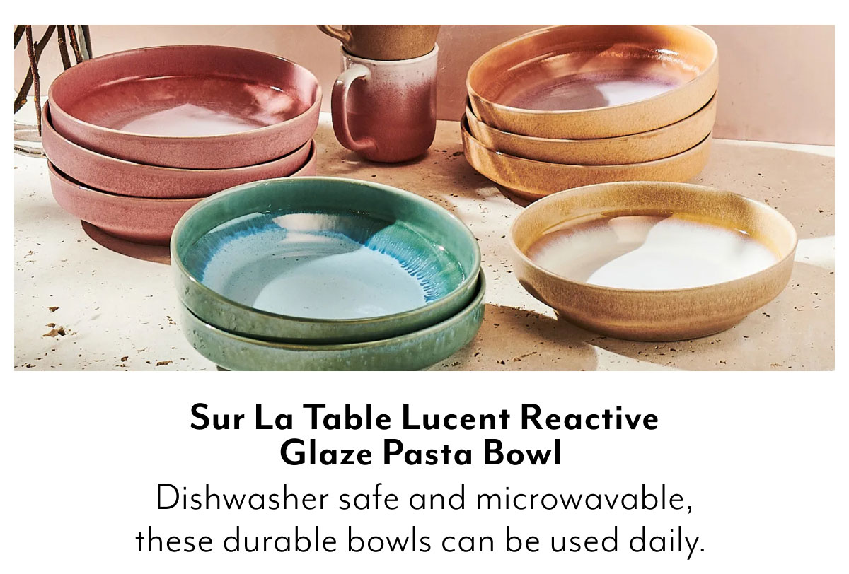 Sur La Table Lucent Reactive Glaze Pasta Bowl
