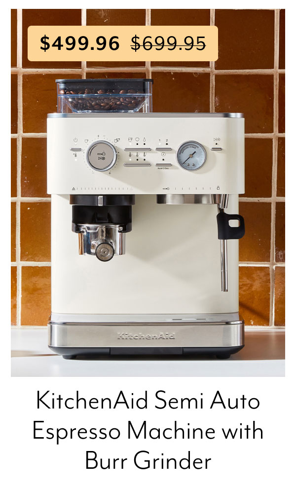 KitchenAid Semi Auto Espresso Machine with Burr Grinder