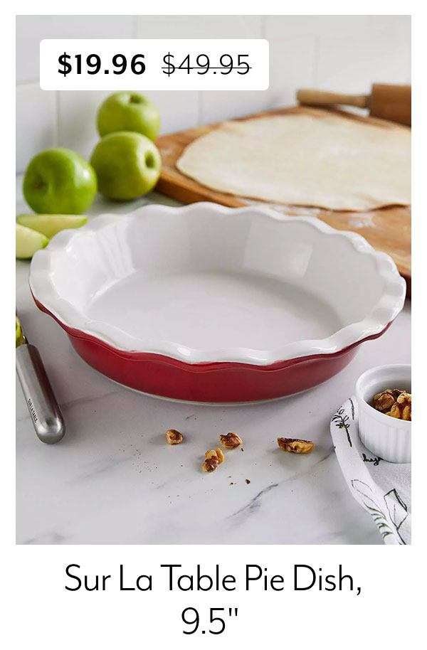 Sur La Table Pie Dish, 9.5"