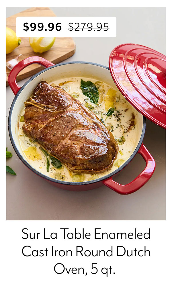 Sur La Table Enameled Cast Iron Round Dutch Oven, 5 qt.