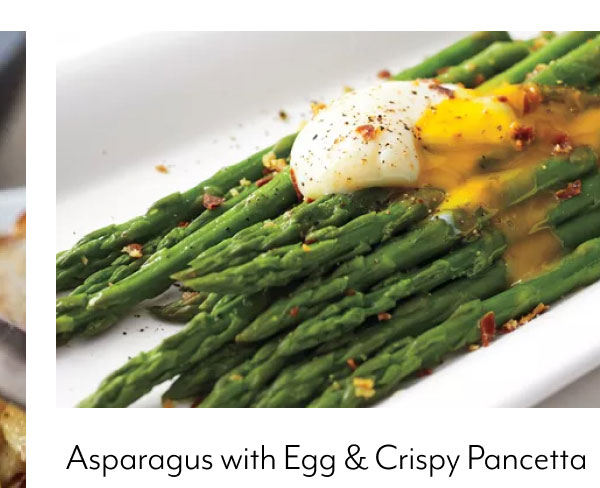 Asparagus with Egg and Crispy Pancetta