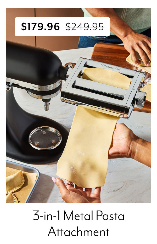 KitchenAid 3-in-1 Metal Pasta Attachment