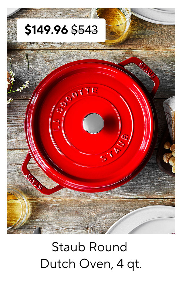 Staub Round Dutch Oven, 4 qt.