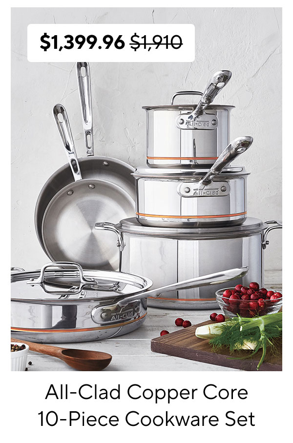 All-Clad Copper Core 10-Piece Cookware Set 