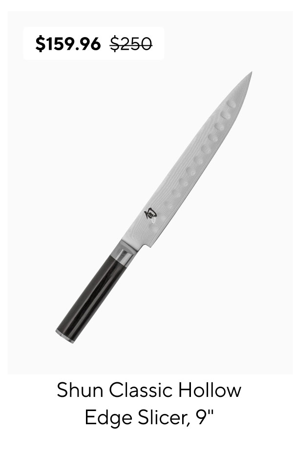 Shun Classic 9 Inch Hollow-Edge Slicer Knife 