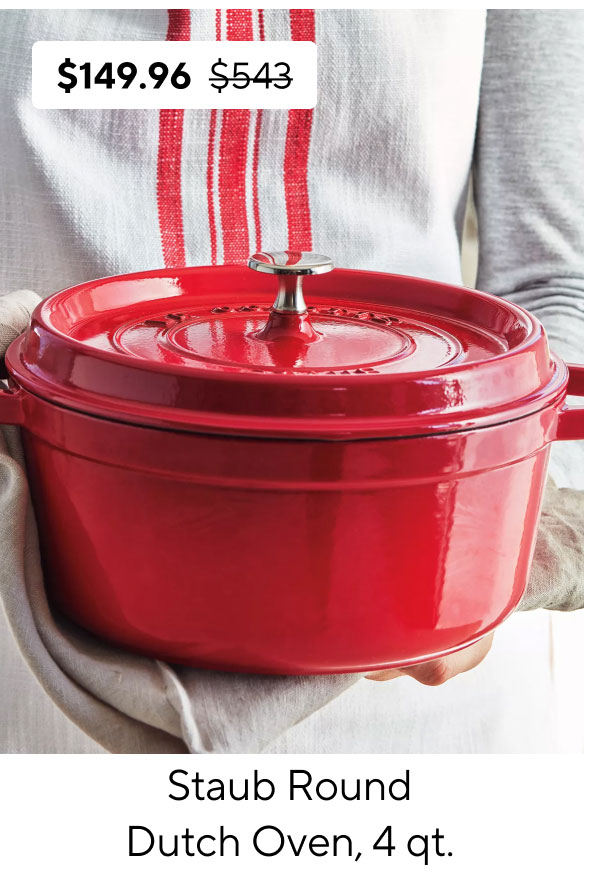 Staub Round Dutch Oven, 4 qt.