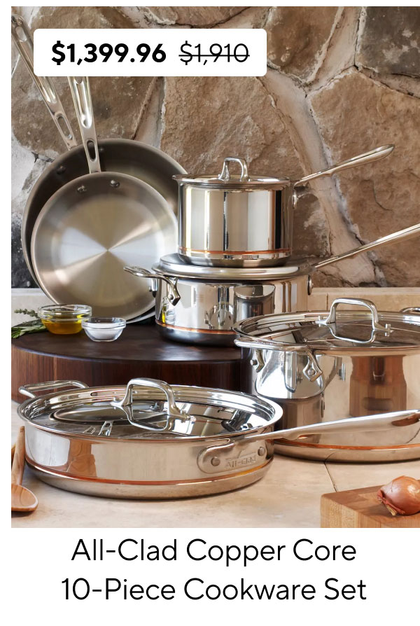All-Clad Copper Core 10-Piece Cookware Set