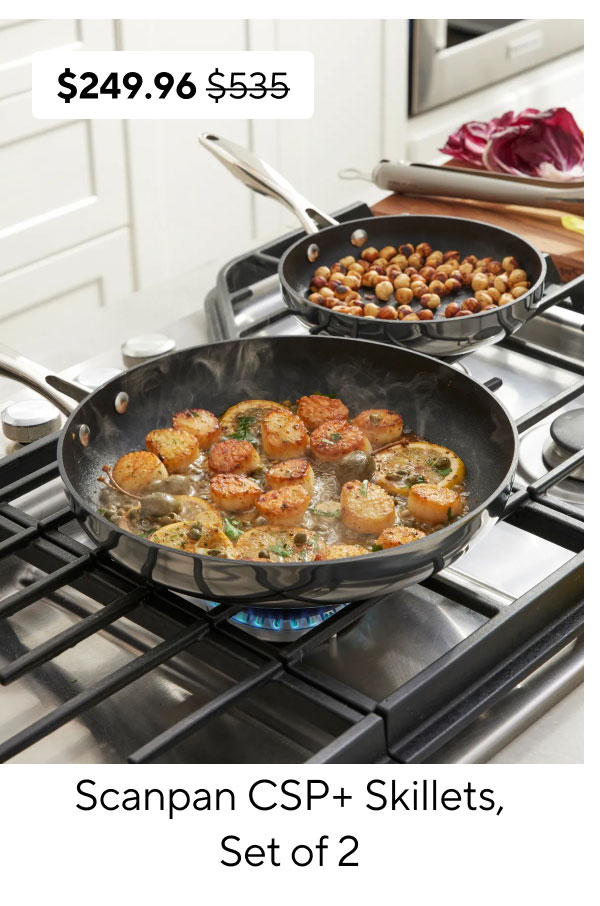 Scanpan CSP+ Skillets, Set of 2