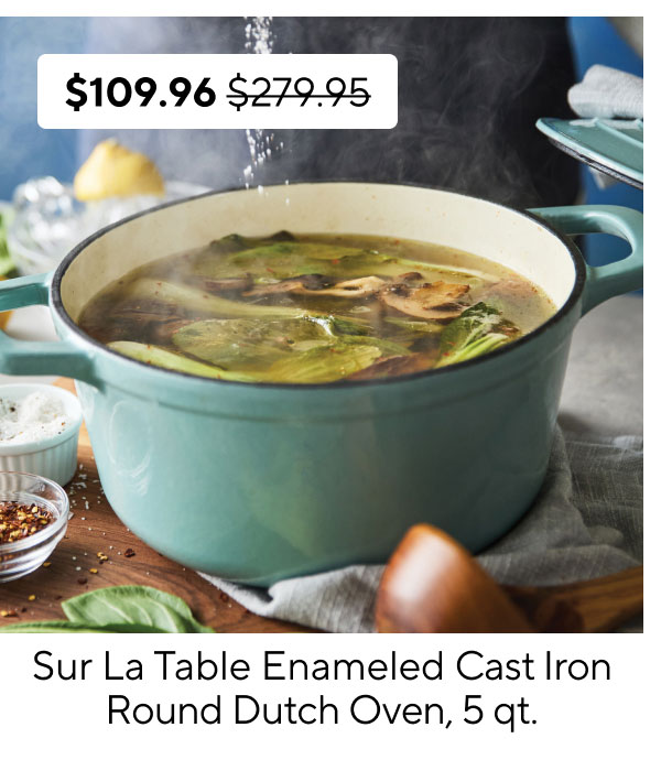 Sur La Table Enameled Cast Iron Round Dutch Oven
