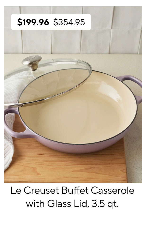 Le Creuset Buffet Casserole with Glass Lid, 3.5 qt.