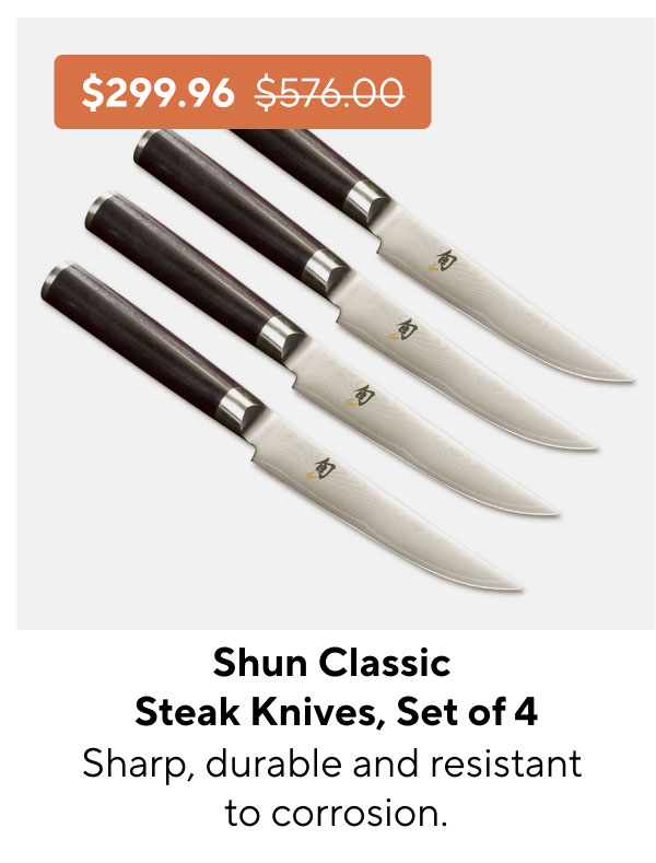 Shun Classic Steak Knives, Set of 4