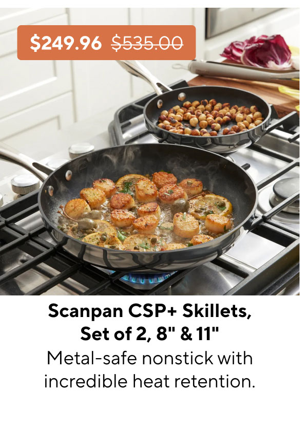 Scanpan CSP+ Skillets, Set of 2
