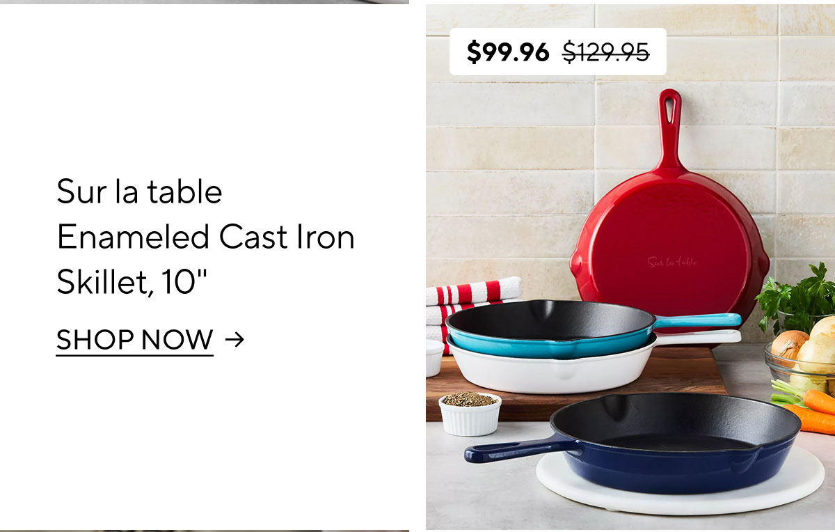 Sur La Table Enameled Cast Iron Skillet, 10"