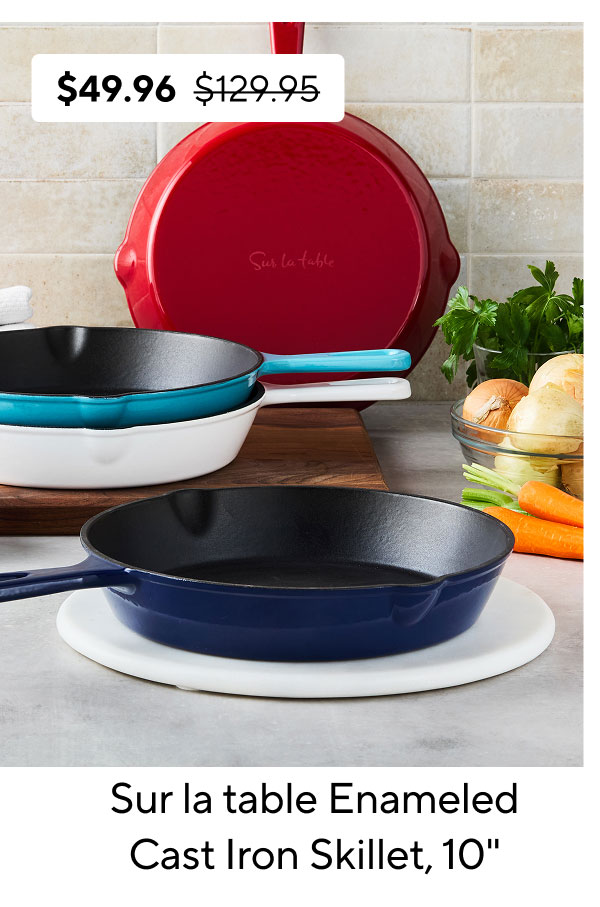 Sur La Table Enameled Cast Iron Skillet, 10"