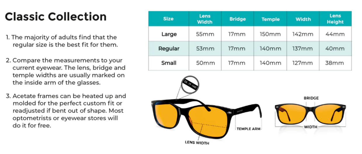 Swannies size info