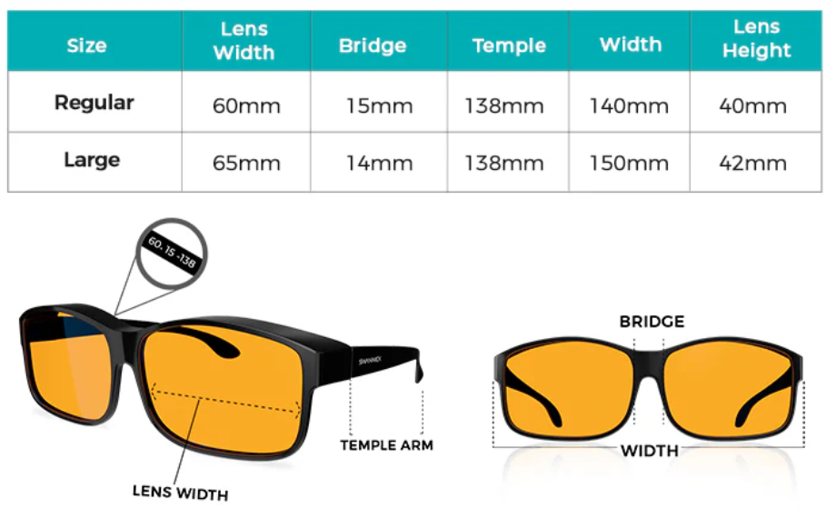 Swanwick Sleep - Fitover Night Swannies Size info