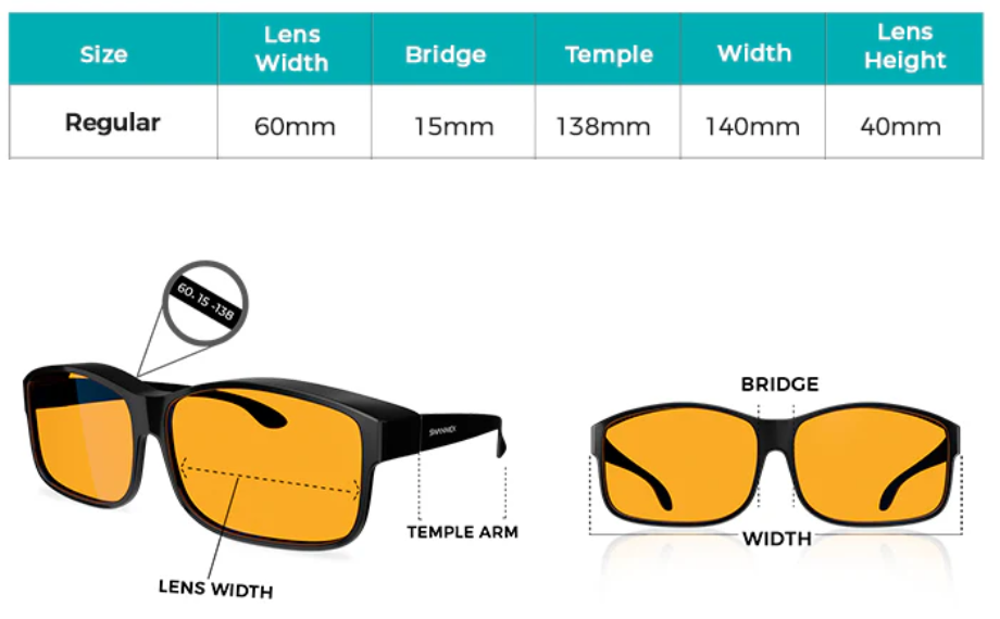 Swanwick Sleep - Fitover Night Swannies Size info