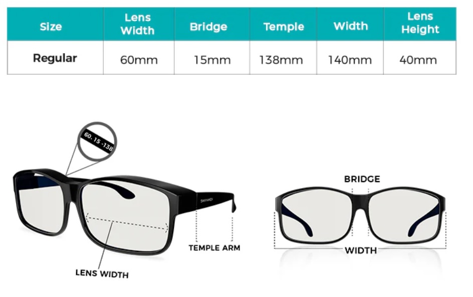 Swanwick Sleep - Fitover Day Swannies - Size guide