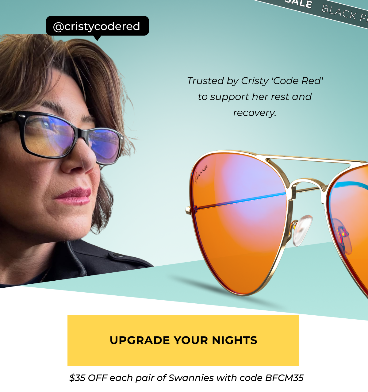 Upgrade your nights $35 OFF eyewear with code BFCM35