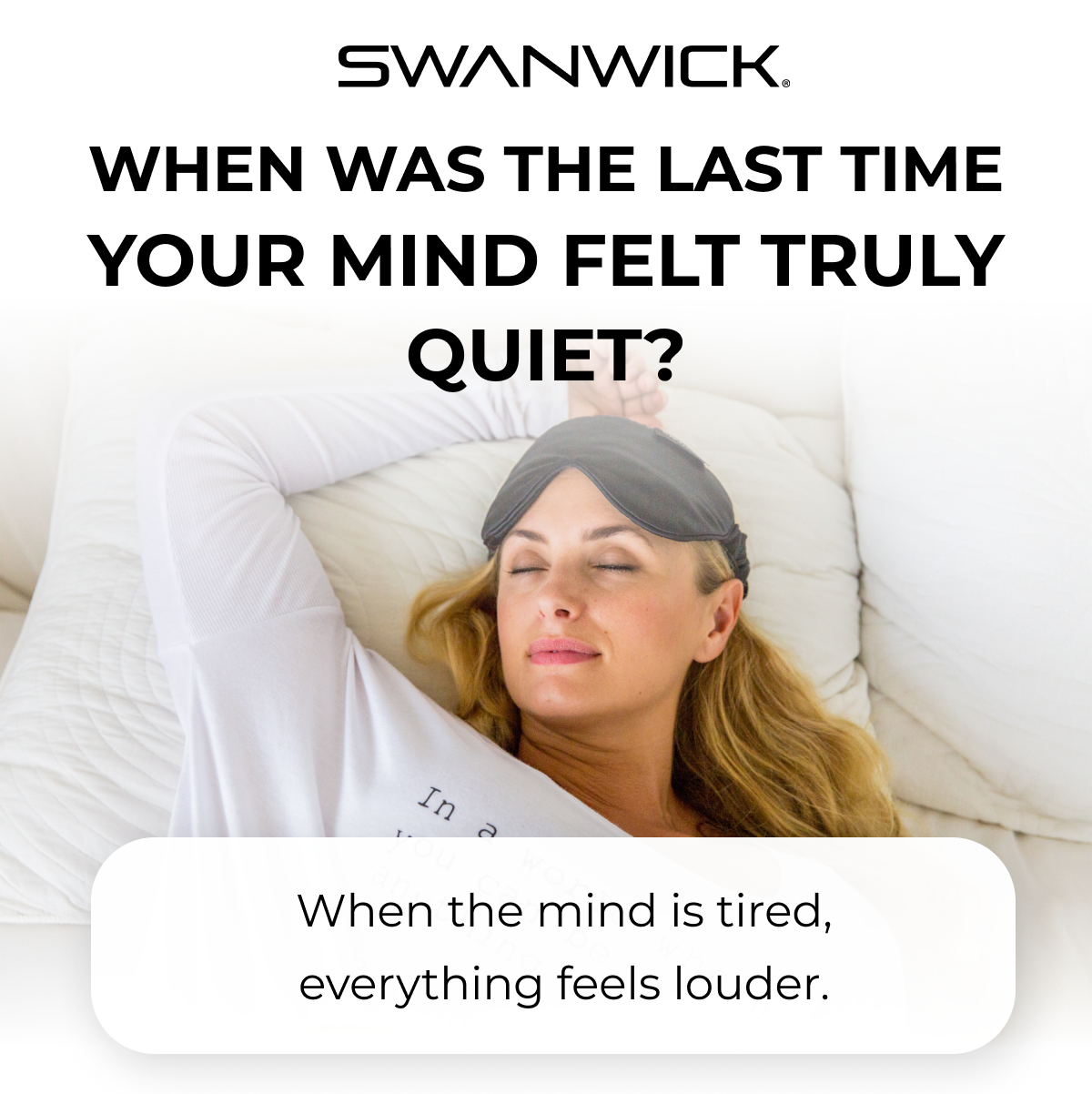When was the last time your mind felt truly quiet? When the mind is tired, everything feels louder.