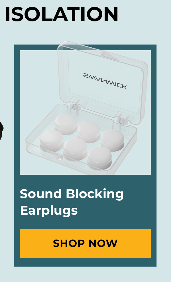 Sound blocking earplugs