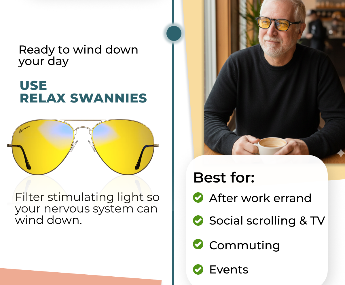 Ready to wind down your day? Use Relax Swannies 