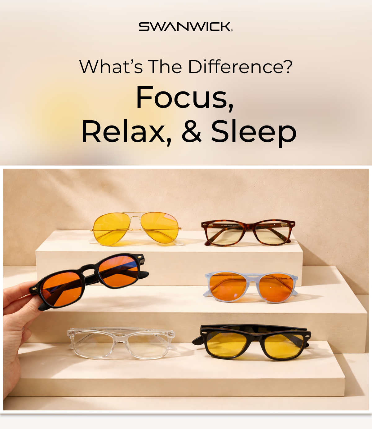 What's the difference? Focus, Relax & Sleep.